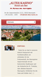 Mobile Screenshot of hotel-altes-kasino.de